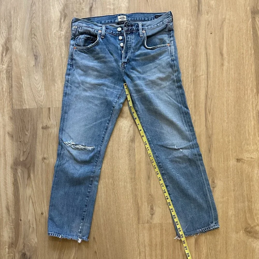 Citizens of Humanity Emerson Slim Boyfriend Jeans Distressed - 26 - Picture 3 of 14